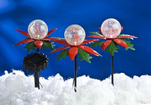 LED Solar-Weihnachtsterne 3er mit Farbwechsel Weihnachtsdeko Gartendeko Balkon LED Solar-Weihnachtsterne 3er mit Farbwechsel Weihnachtsdeko Gartendeko Balkon von BURI