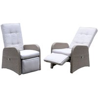 Loungesessel 2er-Set mit Sitzkissen natur verstellbar Relaxsessel Gartensessel Liegestuhl Gartenstuhl Loungesessel 2er-Set mit Sitzkissen natur verstellbar Relaxsessel Gartensessel Liegestuhl Gartenstuhl von BURI