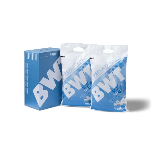 BWT Perla Tabs 20 kg | Regeneriersalz für Enthärtungsanlagen | 99,9% Reinheitsgrad | Praktische 10 kg Säcke | Optimale Pflege | 2 x 10 kg Säcke von BWT