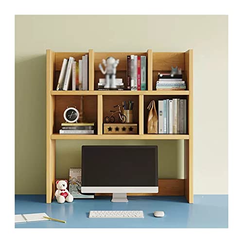 Bücherregale Schreibtisch-Bücherregal-Organizer, Holz-Arbeitsplatte, Bücherregal, Aufbewahrungsregal, Bürobedarf, Schreibtisch-Organizer, Schreibtisch-Organizer, Literatur, Foto-Präsentationsregal, von BXLYUJTY