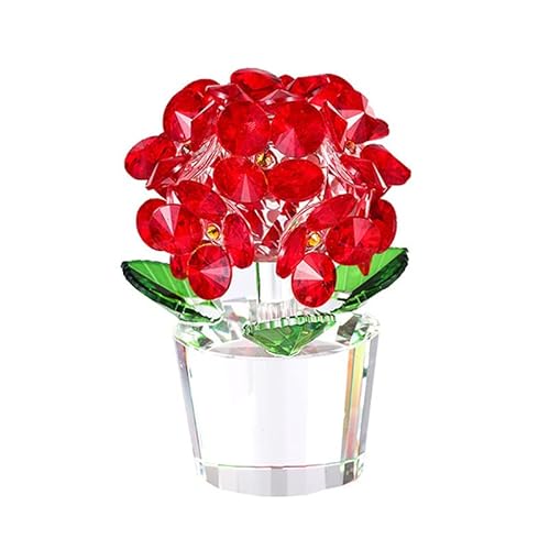 BYVUTE Blumengeschenk für sie, Geburtstagsgeschenke für Frauen, künstliche Kristallblume, Hortensien-Geschenk, einzigartige Liebesgeschenke für Mutter, Frauen, Muttergeschenk zum Muttertag, Jahrestag, von BYVUTE