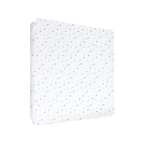 Baby Comfort Spannbetttuch für Babybett, 100 % Baumwolle, für 100 x 50 cm, kleine Sterne von Baby Comfort