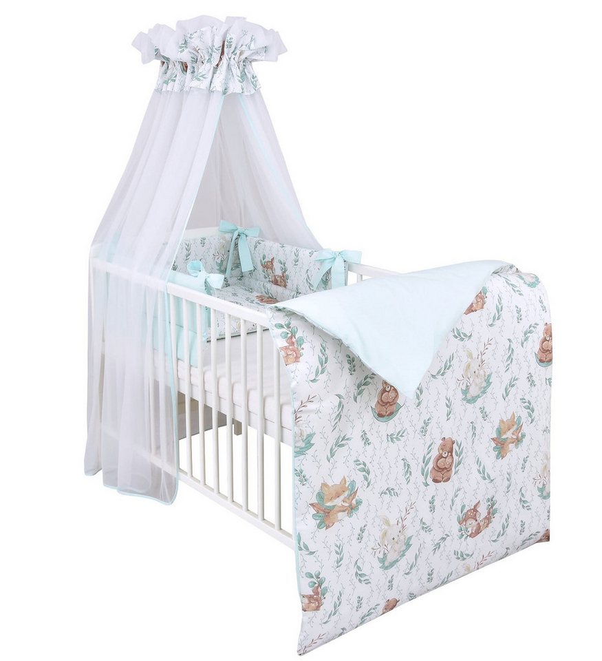 Babybettwäsche Baby Bettwäsche Set, Baby-Delux, Baumwolle, 4 teilig, Bettset für Babybetten 140x70 & 120x60 verschiedene Designs von Baby-Delux