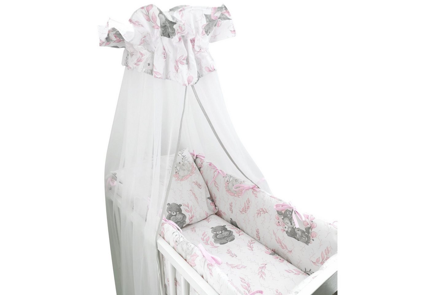 Babybettwäsche Baby Wiegenset, Baby-Delux, 6 teilig, Wiegenset 6-tlg. für Babywiege 90x40 (ohne Wiege) verschiedene Designs von Baby-Delux