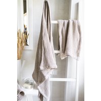 Leinenhandtuch, Waffelhandtuch, Weiches Badetuch, Leinenbadetuch, Schnell Trocknendes Handtuch, Hypoallergenes Antibakterielles Geschenk Zur von Back2Linen