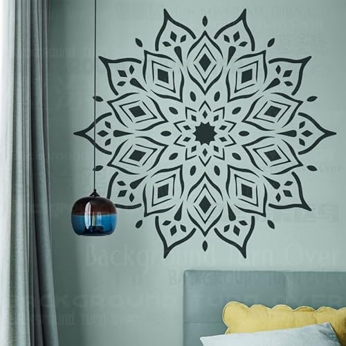 130cm Huge Giant Mandala Ceiling Indian Arabic Ethnic Round Schablone Schablonen Mandala Farbe Groß Für Dekor Vorlage Wiederverwendbare Wände Große Nische Wandmuster Fliesen Möbel Die Samen von 壁涂鸥 BackgroundTurnOver