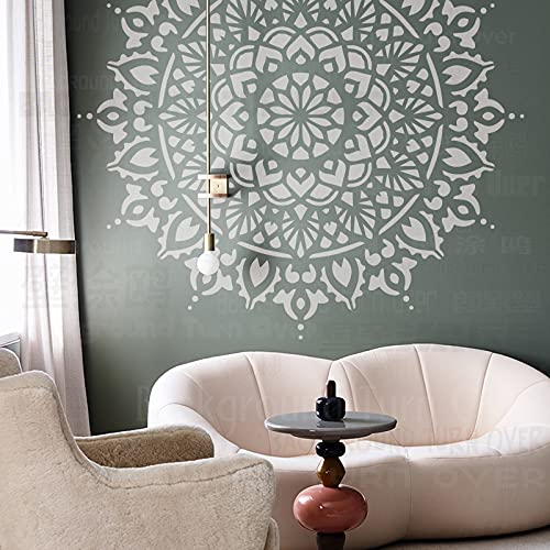 170cm Huge Giant Mandala Ceiling Indian Arabic Ethnic Round Schablone Für Wände Große Schablonen Vorlage Wiederverwendbare Mandala Nische Wand Bodenbelag Dekor Muster Möbel Malen Große von BackgroundTurnOver