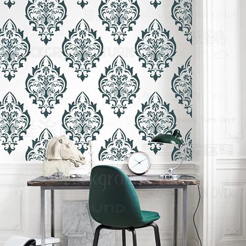 50cm Damask Vintage Retro Luxury Schablonen Mandala Schablone Für Dekor Malen Große Wände Große Vorlage Wiederverwendbare Möbel Mustervorlagen Malen Fliesenmuster Zu Den Samen Dekoration von 壁涂鸥 BackgroundTurnOver