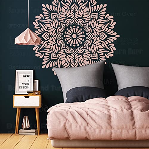 90cm Huge Giant Mandala Ceiling Indian Arabic Ethnic Round Schablone Für Wände Große Mandala Vorlage Wiederverwendbare Farbe Große Fliesen Bodenvorlagen Malerei Dekoration Rahmen Schablonen von BackgroundTurnOver