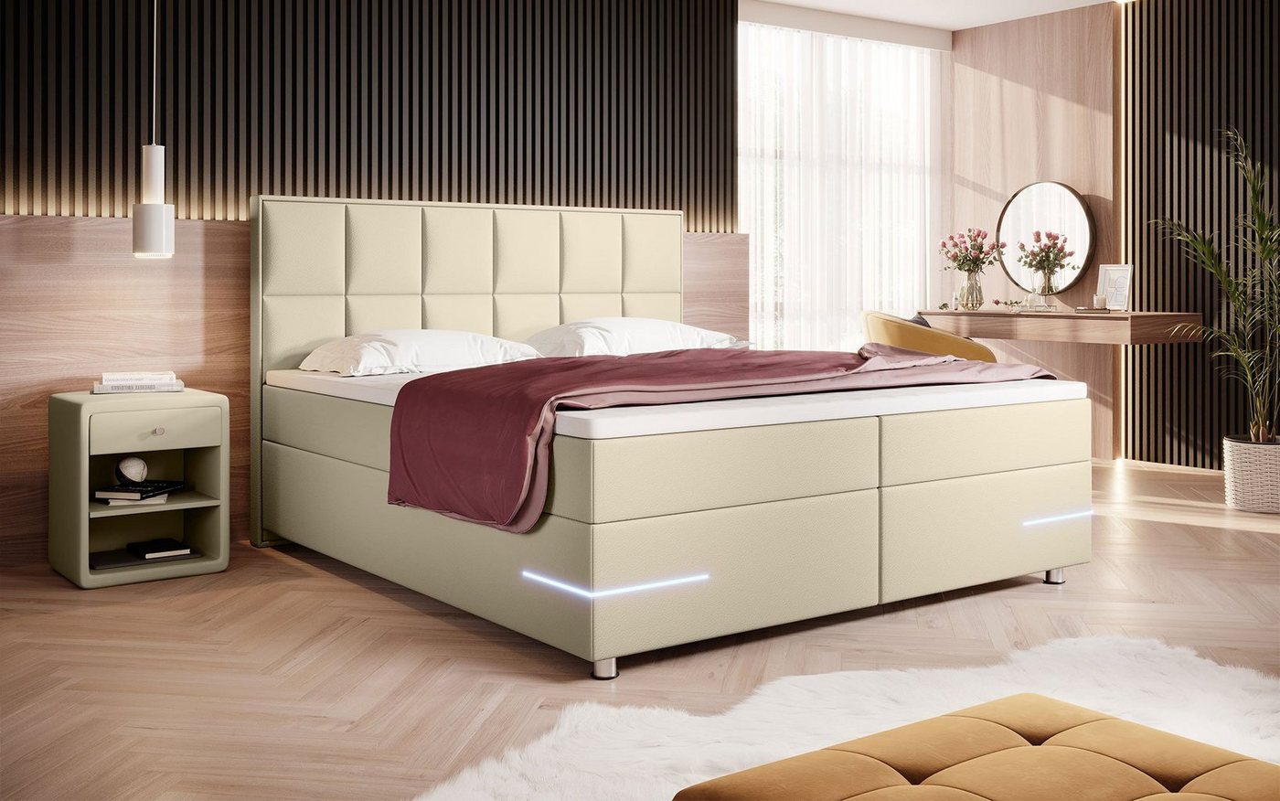 Baidani Boxspringbett Boxspringbett Milano von Baidani