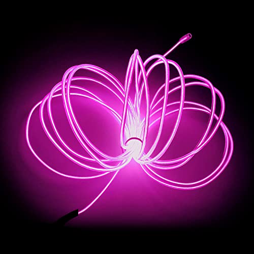 Balabaxer Rosa Lichterkette, tragbar, Neon-Lichtleiste, 10 m, kann nach Belieben geschnitten werden, für Party, Halloween, DIY Dekoration von Balabaxer