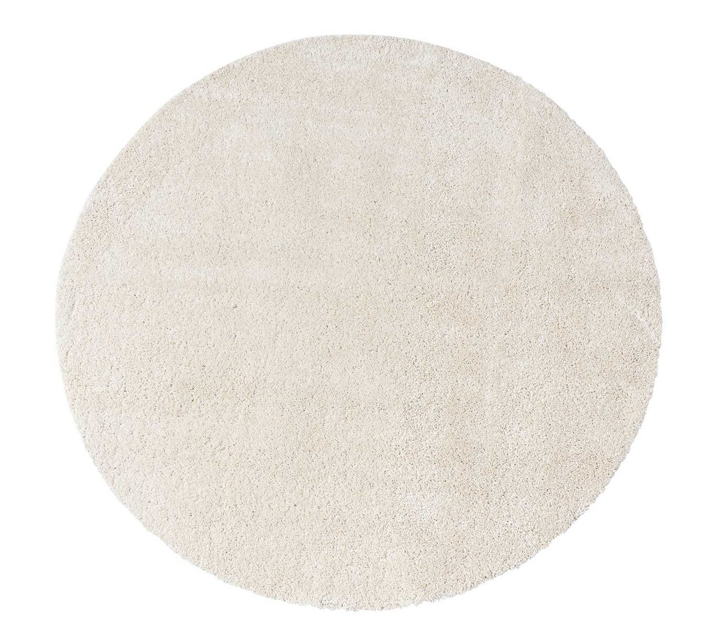 Teppich DOLCE, Creme, Ø 120 cm, Polypropylen, Uni, rund, Höhe: 12 mm von OTTO