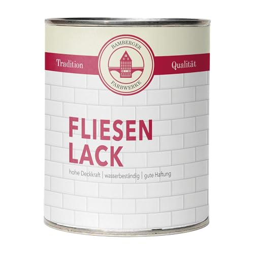 Bamberger Farbwerke Fliesenlack Fliesenfarbe glänzend (Wand- & Bodenfliesen) (Pastellgrün, 2,5L) von Bamberger Farbwerke