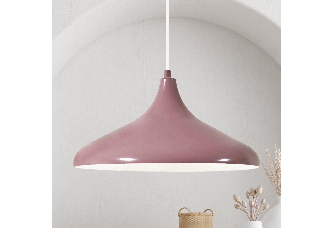 Bamyum Pendelleuchte Bamyum Pendelleuchte Durchmesser 35 cm E27 Metall Moderne Lampe, ohne Leuchtmittel von Bamyum