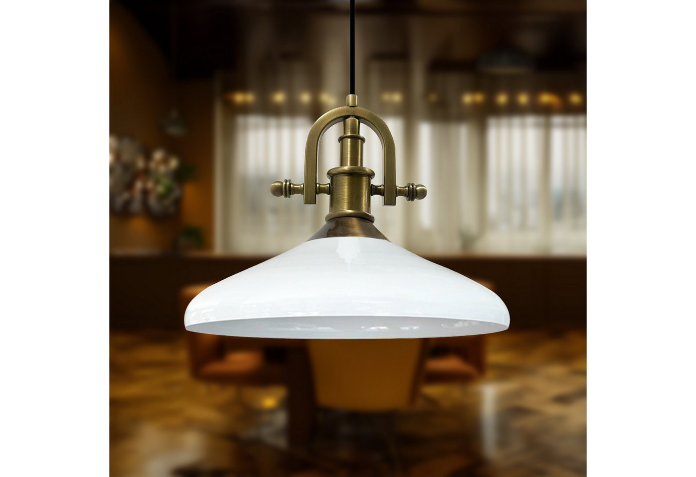 Bamyum Pendelleuchte Bamyum Pendelleuchte Durchmesser 35 cm E27 Metall Moderne Lampe von Bamyum