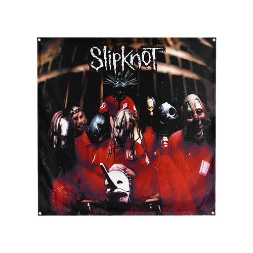 Banger – Slipknot Selbstbetitelter First Deput Cover Art Rock Band Musikalbum Tapisserie Flagge Banner Motivierend Inspirierend Lustig Büro Gym Wand Wohnheim Dekor Design auf einer 90 x 100 cm Flagge von Banger Flags