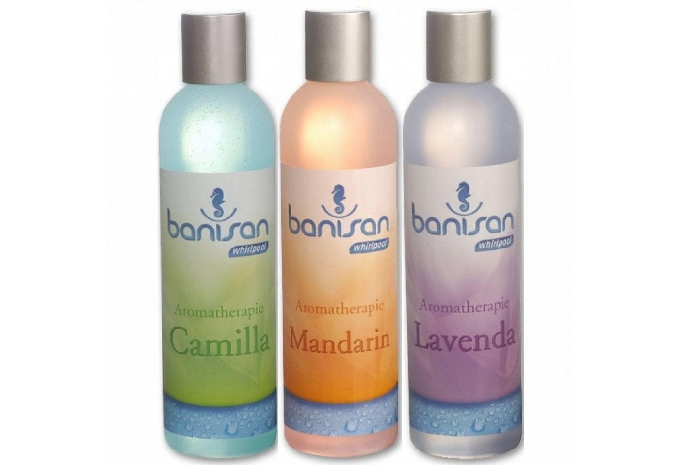 Banisan Poolpflege Banisan Badezusatz Whirlpool Aromatherapie 3 Düfte mit je 250 ml von Banisan