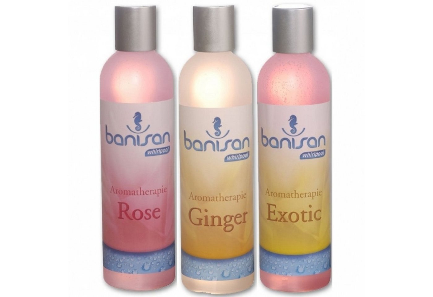 Banisan Poolpflege Banisan Badezusatz Whirlpool Aromatherapie 3 Düfte mit je 250 ml von Banisan