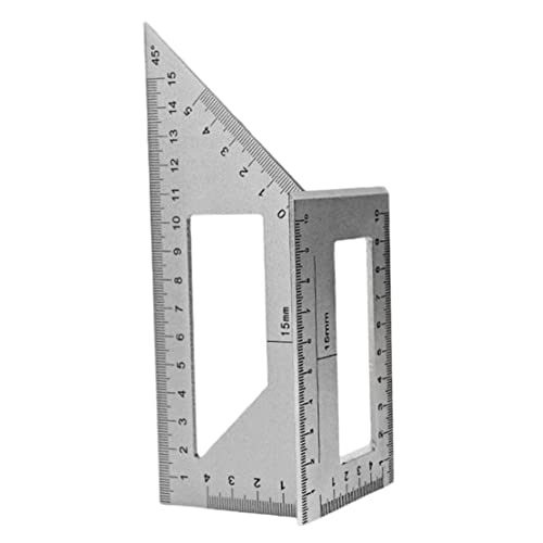 Sattel -Layout -Quadratmesser Aluminiumlegierung Multifunktional 45 90 Grad Winkel Lineal für Carpenter Holzbearbeitungsschreiber Herrscher von Baobiutin