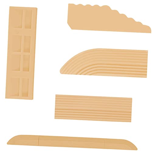 Baoblaze 4Pcs Schwellenrampe, Türschwellenrampe Saugroboter, Staubsauger Roboter Rampe, Tür Boden Schwellenleiste, Door Threshold Ramp for Robot Vacuum, Stufenrampe für Roboter-Staubsauger, Beige Gelb von Baoblaze