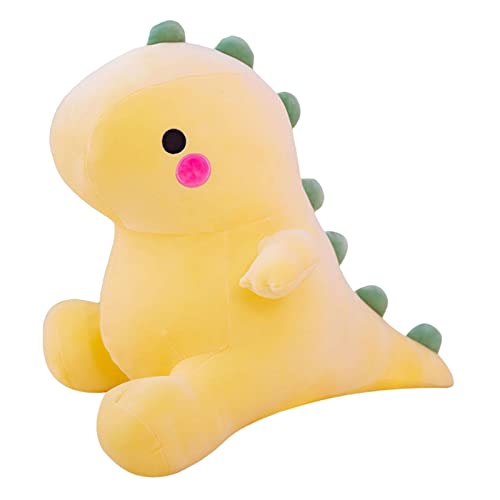 Baoblaze Niedliche Cartoon-Dinosaurier-Plüschtiere, Kuschel- und Quetschkissen, SpielzeugSpielzeugpuppe, Gelb 35cm von Baoblaze