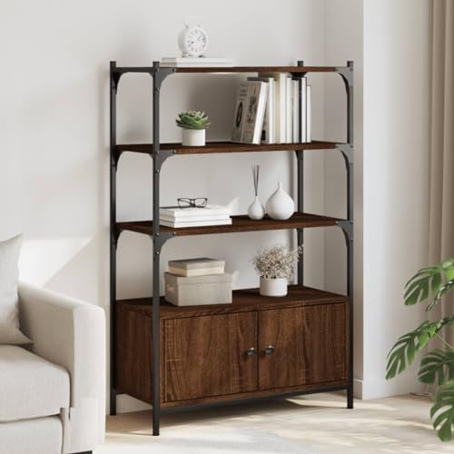 BaraSh Bücherregal 3 Fächer Schrank Regal BüCherschrank Raumteiler Regal RegalwüRfel Shelves BüRo Schrank Braun Eiche 70x30x109,5 cm Holzwerkstoff BaraSh Bücherregal 3 Fächer Schrank Regal BüCherschrank Raumteiler Regal RegalwüRfel Shelves BüRo Schrank Braun Eiche 70x30x109,5 cm Holzwerkstoff von BaraSh