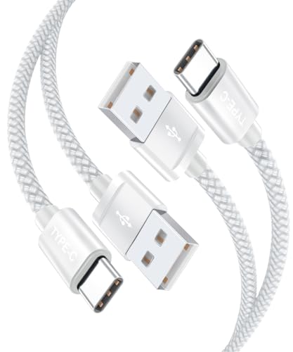 Basesailor USB C Ladekabel 1M 2Stück,Nylon Typ C Schnellladekabel für Neu iPhone 16 15 Pro Max,Carplay,Samsung Galaxy Tab S9 S8,A54 M33 S24 S23 Plus Ultra,Z Flip5 Fold5,Kindle Fire HD 2019 8 10th 2022 von Basesailor