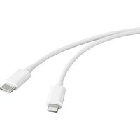 Basetech USB-Kabel USB 2.0 USB-C® Stecker, Apple Lightning Stecker 1.00m Weiß BT-2347613 von Basetech