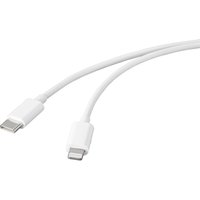 Basetech - USB-Kabel usb 2.0 usb-c® Stecker, Apple Lightning Stecker 2.00 m Weiß BT-2347612 von Basetech