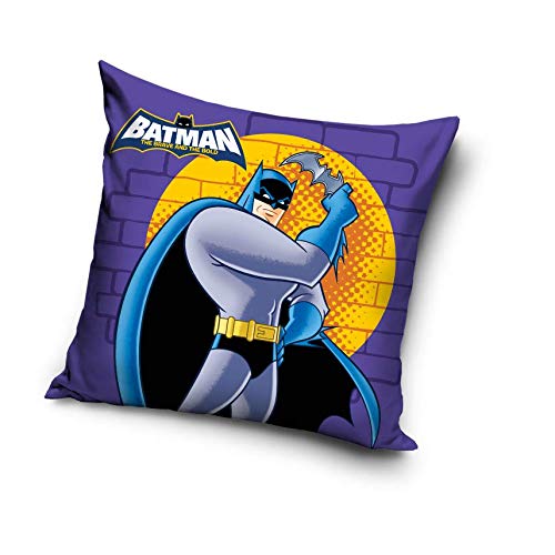 Batman Kissen, Baumwolle, Dunkles violett, 40x40x15 cm von Batman