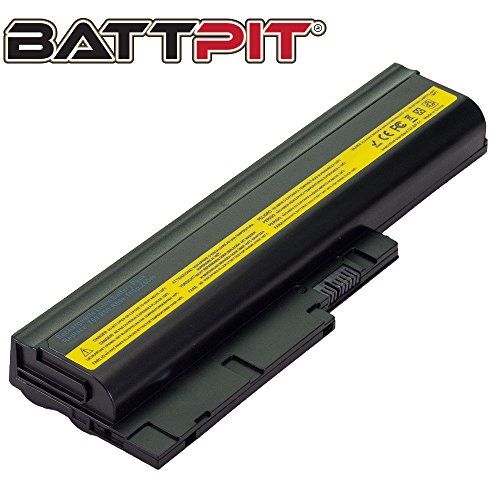 BattPit Laptop Akku für IBM 40Y6797 42T4504 42T5233 ThinkPad T60 T60p T61 T61p T500 R60 R60e R60p R61 R61e R61p R61i R500 W500 - [6 Zellen/4400mAh/48Wh] von Battpit