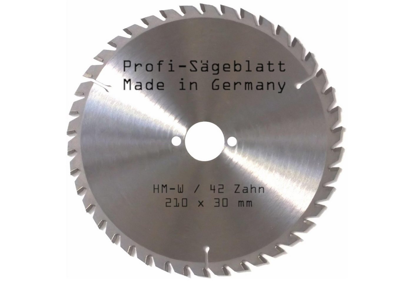 BauSupermarkt24 Kreissägeblatt HM Sägeblatt 210 x 30 mm Zahn 42 W Kreissägeblatt für Kreissäge von BauSupermarkt24