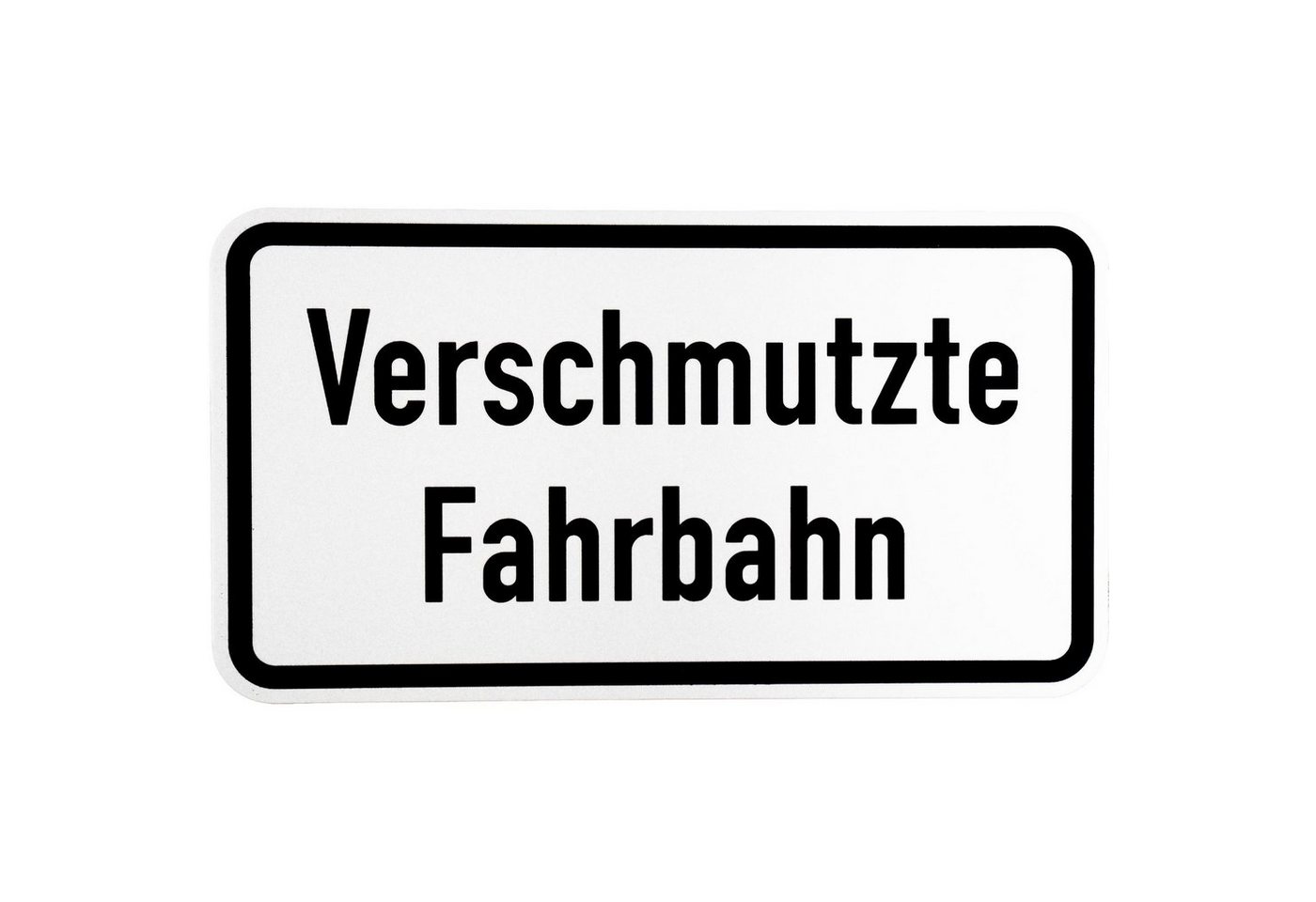 BauSupermarkt24 Metallschild ORIGINAL Verkehrszeichen 1007-35 Verschmutzte Fahrbahn Zusatzschild von BauSupermarkt24