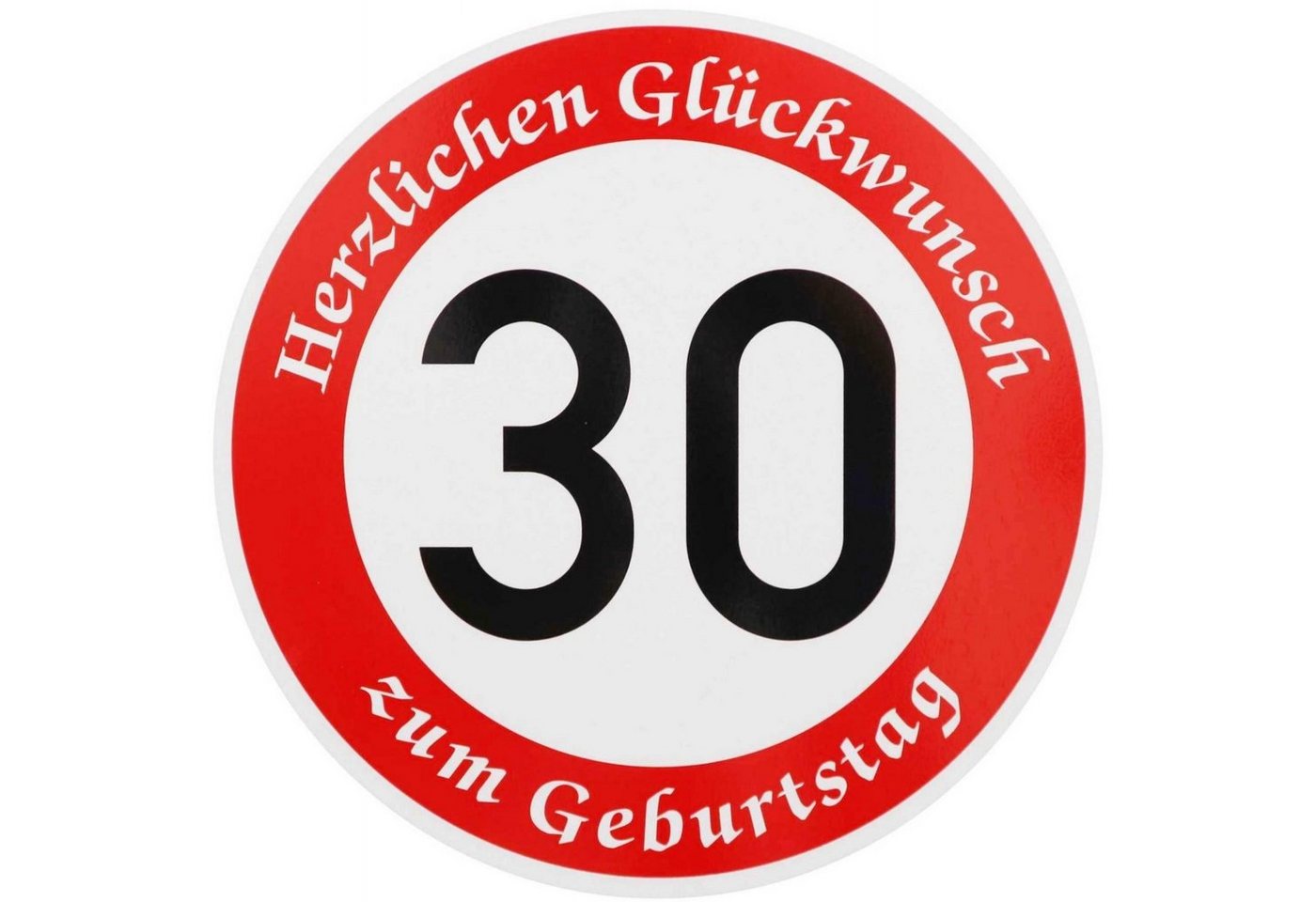 BauSupermarkt24 Metallschild ORIGINAL Verkehrszeichen Nr. 274-30 * Geburtstag 30 km/h * Verkehrssch von BauSupermarkt24