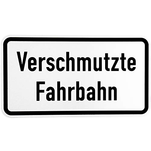 ORIGINAL Verkehrsschild Nr. 1007-35" Verschmutzte Fahrbahn Verkehrszeichen Schild Straßenschild Zusatzschild Verkehrsschilder Straßenschilder Verkehrsschild Straßenzeichen Straße Baustellenfahrzeug von BauSupermarkt24