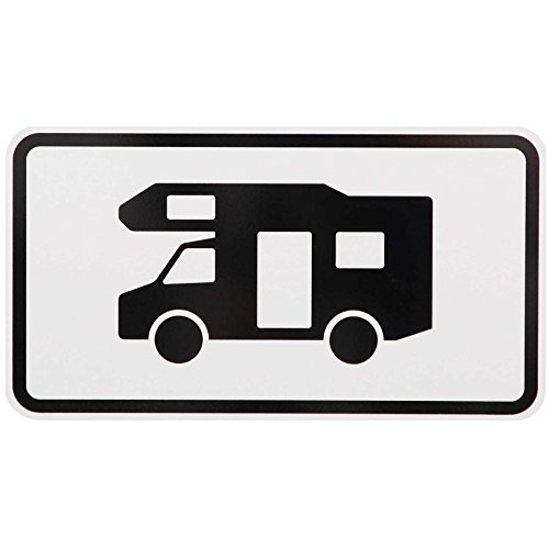 ORIGINAL Verkehrsschild Zusatzschild 1048-17 Wohnmobil Wohnwagen Camping Caravan Wohnmobilschild Campingschild Straßenschild Verkehrszeichen Schild Schilder Hinweisschild 231 x 420 mm nach StVO RAL von BauSupermarkt24