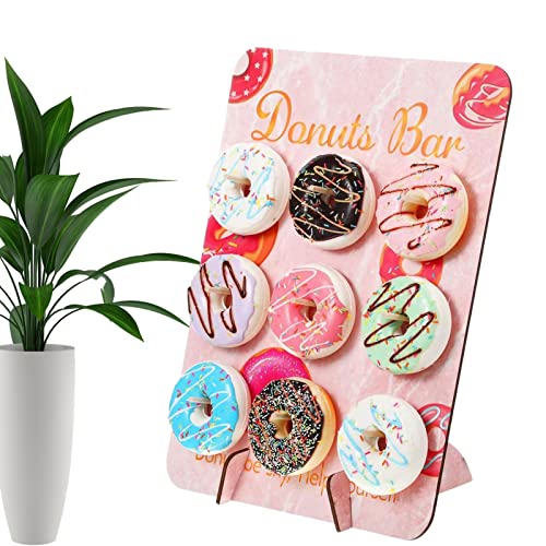 Donut-Brett,Rustikales Holzdisplay für Donut-Löcher | Donutständer für Hochzeiten, Geburtstage, Partys, Jubiläen, Restaurants, Gebäckdekoration Bavokon von Bavokon