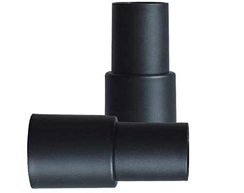 2er Set Universal Anschluss Adapter 35 / 32 mm für Staubsauger Bodendüse | Adapteranschluss in schwarz | Universeller Reduzierstück für Staubsaugerdüse | Saugrohr - Zubehöradapter | Länge - 73,2mm von Bayli