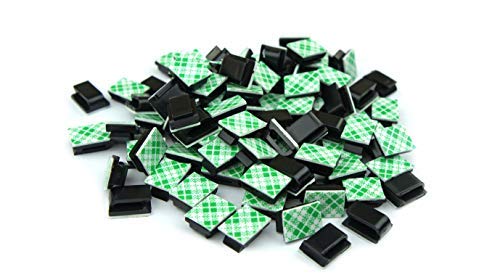 50x Auto Kabelhalter selbstklebend Kabelklemme Kabelclip Kabel Organiser Set Kabelschellen Kabelführung (9,5x12,5mm) von Bayli