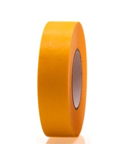 Profi Goldband Klebeband 50 m Rolle x 24 mm - Malerband Gold Kreppband - Abdeckband für Maler und Lackierer - Krepp für Innen und Außen - Malerkrepp - Vielseitiges Klebeband für Malerarbeiten von Bayli