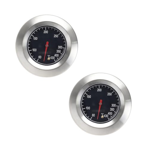 Be In Your Mind 2-teiliges Ofenthermometer aus Edelstahl BBQ-Thermometer Bimetall-Kochthermometer für Grills Bräter Grillpfannen Räucheröfen Grillwerkzeuge von Be In Your Mind