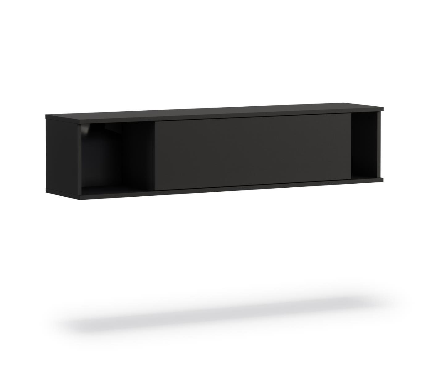 Beautysofa TV-Schrank Querty (inklusive Scharniertür,Hängeschrank, Breite 135 cm) für Wandmontage, RTV / Hängeregal für Wohnzimmer von Beautysofa