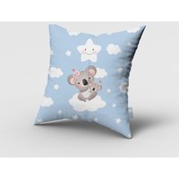 Baby Koala Kissenbezug, Kinderzimmer Benutzerdefinierte Babyzimmer Kissenbezug von Bebemotto