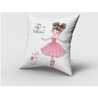 Ballerina Kissenbezug, Kinderzimmer Benutzerdefinierte Babyzimmer Kissenbezug von Bebemotto