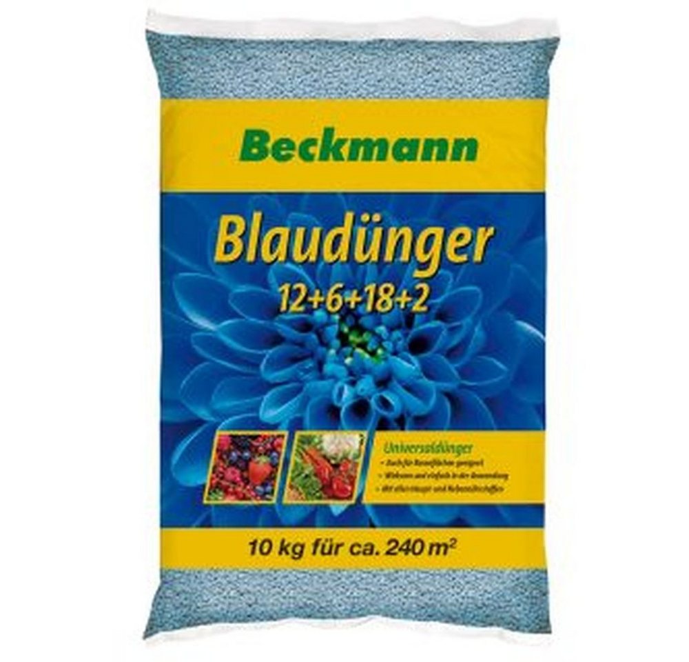 Beckmann IM GARTEN Blaudünger spezial Blaukorn Volldünger Universaldünger 12+6+18+2 10 kg Beutel von Beckmann IM GARTEN