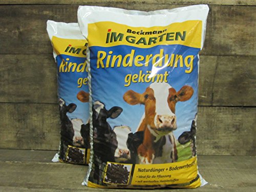 Beckmann Rinderdung Kuhmist Gartendünger Universaldünger Dünger organisch, 25kg (2x12,5kg) von Beckmann