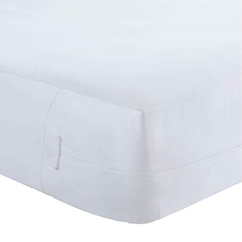 All-in-One Matratzenschoner, leise, wasserabweisend, mit Reißverschluss, Queensize-Bett von Bed Bug Blocker