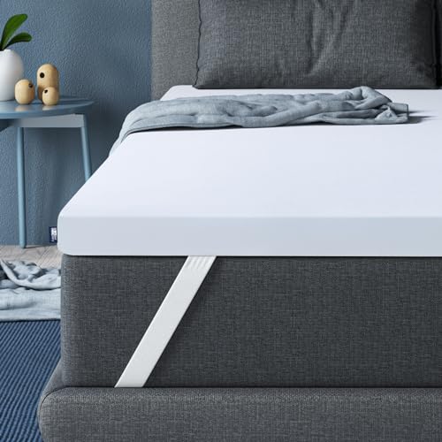 BedStory Topper 160x200cm, H2 H3 Härtegrade Viscoelastischer Matratzentopper mit Memory Foam Effekt, 160x200x5cm, ÖKO-TEX Zertifiziert und Bezug Waschbar von BedStory