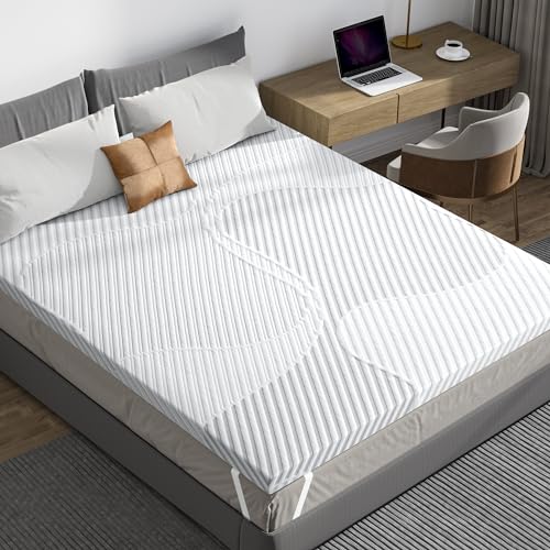 BedStory Topper 90x200cm, 7cm H3 Öko-Tex Zertifiziert Topper mit Abnehmbar und Waschbar Bezug, mittelhart Topper geeignet für die meisten Menschen von BedStory