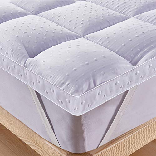 Bedecor Unterbett Matratzen Auflage Soft-Topper, Luxus-3D-Massage Bubbbles Abdeckung 200x200 cm von Bedecor